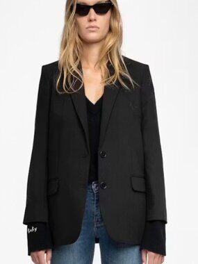 Zadig & Voltaire Viva Strass Star Blazer- Sz 38